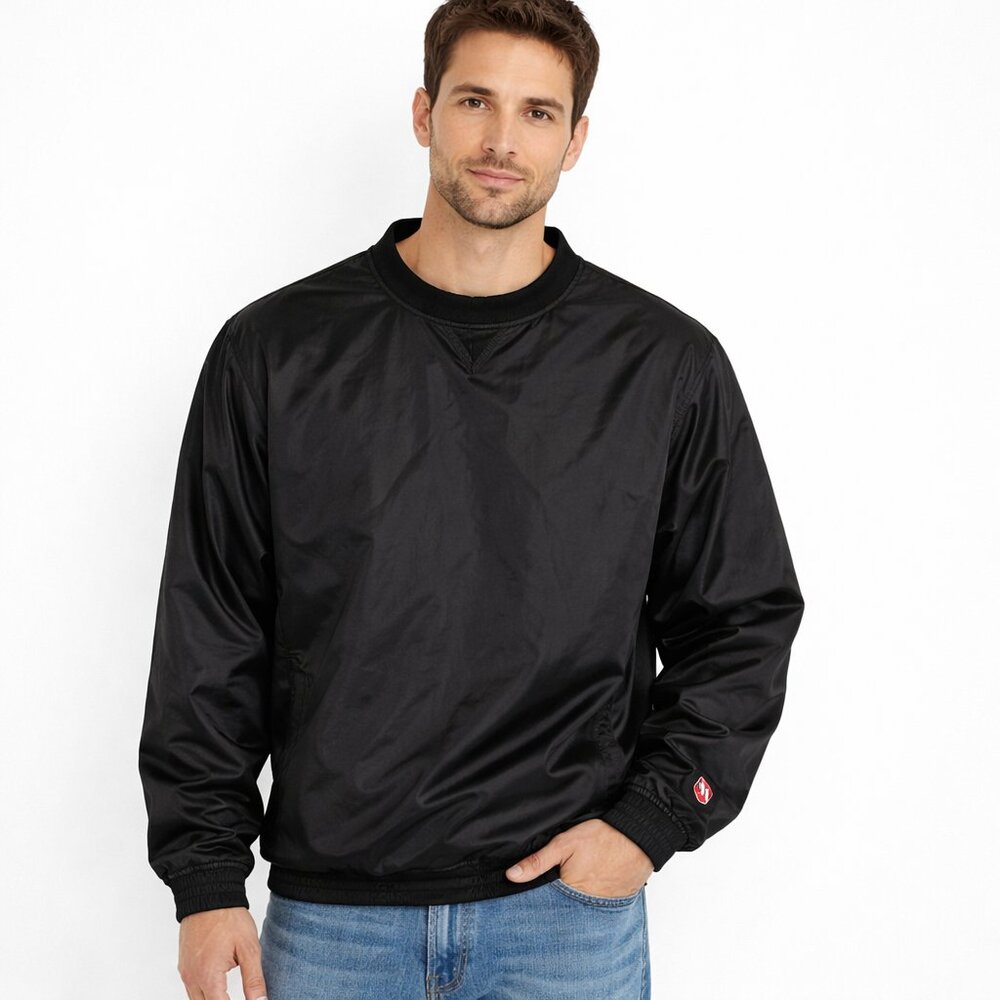 Vintage Worth Black Coated Pullover Fall Retro Sports Spring Travel Winter Y2K